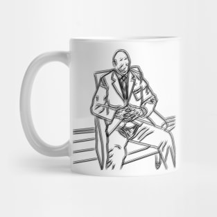 Tired Businessman Portrait Mug